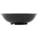 A black GET Elegance melamine bowl on a white background.