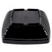 A black square GET Milano melamine bowl.