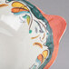 A GET Bella Fresco melamine bowl with a colorful design on it.