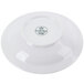 A CAC white porcelain fruit bowl with an embossed logo.