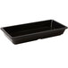 A black rectangular Milano entree dish with a handle.