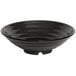 A black GET Milano round bowl with a curved rim.