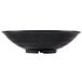 A black GET Milano melamine bowl with a handle.