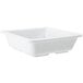 A white square GET Milano melamine bowl.