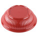 A case of 12 red GET Geneva melamine bowls.