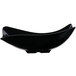 A black San Michele melamine bowl with a curved edge.
