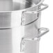 A Thunder Group aluminum double boiler pot with handles.