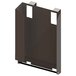 A black metal TowelMate for a paper towel dispenser with holes.