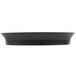 A black oval deli server.