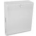 A stainless steel Bobrick surface mounted paper towel dispenser.