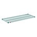 A green wire shelf measuring 21 inches by 54 inches.