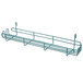 A Metroseal 3 metal utility shelf with hooks.