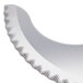 a close-up of a curved blade