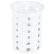 Steril-Sil N-200 White Nylon Straight Sided High Temperature Silverware Cylinder