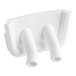 A white plastic object with two pipes on it.