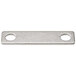 A stainless steel rectangular Waring jumper bracket with two holes.