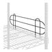 A Regency black metal wire shelf ledge.