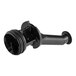 A black plastic Bunn Quick Stop nozzle with a round tube.