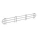 A black wire fence with curved ends.