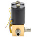 A black cylinder with yellow wires.