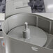A Waring food processor with a grey container and a screw lid.