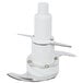 A white plastic Waring Top Center Hub with two silver metal blades.