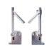Two metal brackets with handles on them, used to replace the glass hinge on ARY VacMaster VP210 and VP215 vacuum sealers.