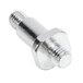 A silver upper screw and nut assembly.