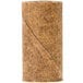 A brown insulating sleeve with a curved edge.