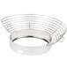A stainless steel bowl guard for an Avantco mixer.
