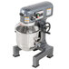 A stainless steel bowl guard for an Avantco MX10 mixer.
