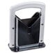 A white and black Larien Commercial Plus Bagel Slicer with a white handle.