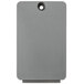 A grey rectangular Waring back plate with a hole in the middle.