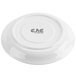A white CAC Collection saucer with black text that reads "Dad"