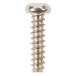 A close-up of a silver Waring screw.