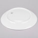 A white Homer Laughlin china platter with a logo on it.