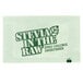A Stevia In The Raw packet with green and white packaging.