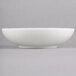 A Homer Laughlin bright white china soup bowl on a white background.