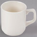 A white Homer Laughlin Marquis China mug with a handle.