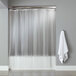 Hooked HBG10GA0972 Frost 10-Gauge Vinyl Basic Shower Curtain with Chrome-Plated Copper Grommets - 72 inch x 72 inch