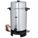 West Bend 58010V Commercial 100 Cup Aluminum Coffee Maker - 220V (International Use Only)