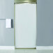 Hooked HBG10GA013672 White 10-Gauge Vinyl Stall Size Shower Curtain with Chrome-Plated Copper Grommets - 36 inch x 72 inch