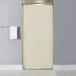 Hooked HBG10GA053672 Beige 10-Gauge Vinyl Stall Size Shower Curtain with Chrome-Plated Copper Grommets - 36 inch x 72 inch