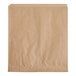 A natural kraft paper wire cone basket liner, deli wrap, or double open bag measuring 9 by 10 inches.
