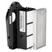 A close-up of a black and white Excel XLERATOR HEPA filter.