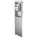 A brushed stainless steel recess kit for an XLERATOR hand dryer.