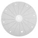 A Robot Coupe 27130 horseradish grating disc, a circular object with holes in it.