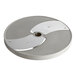 A Robot Coupe 0.6 mm Slicing Disc, a circular metal object with a hole in the center.
