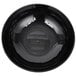 A black Cambro round ribbed bowl.