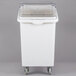 Continental 9326 26 Gallon White Mobile Ingredient Storage Bin with Lid